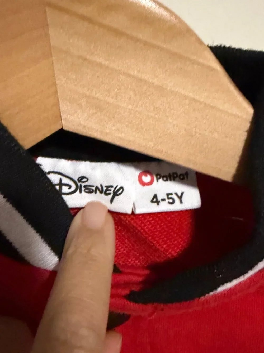 Kids Disney Mickey Mouse Red Varsity Jacket 4-5Y